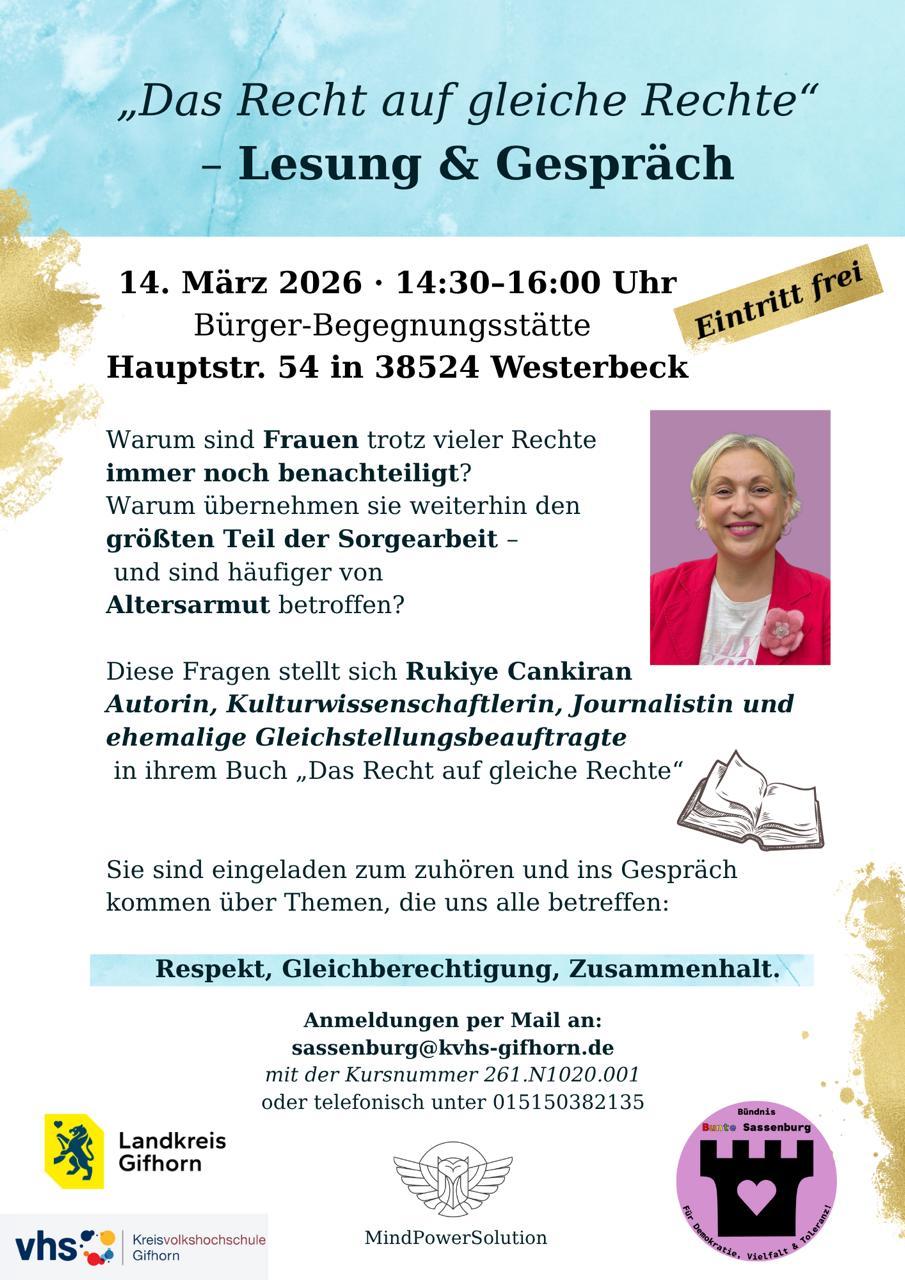 Flyer für &ldquo;Das Recht auf gleiche Rechte&rdquo;